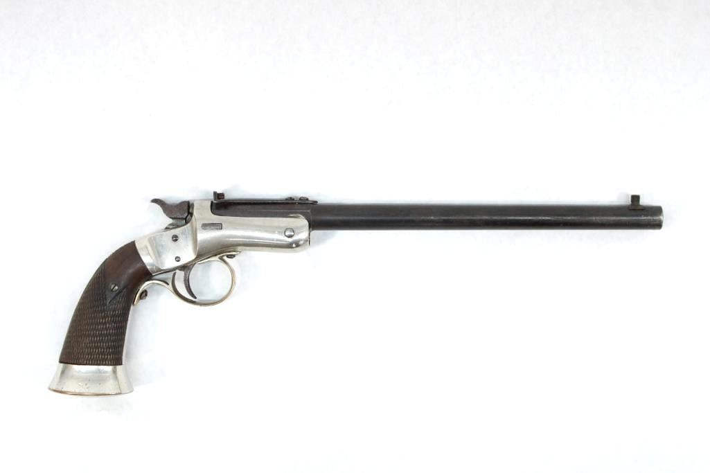 Stevens Conlin No. 38 Single Shot Pistol: s.n. 11699, .22 cal., 10" part octagon barrel. C&R (24-0545)