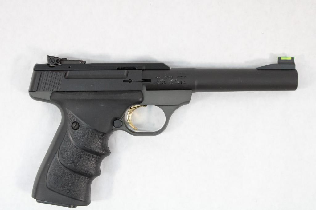 Browning Buck Mark Semi-automatic Pistol: s.n. 515ZW26321, .22 LR, 5.5" barrel, with (1) Browning magazine in matched Browning hard case. Modern (24-0670)