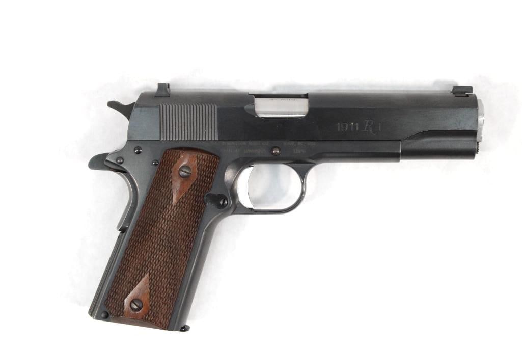 Remington Model 1911 R1 Semi-automatic Pistol: s.n. RH08113A, .45 ACP, fixed sights, with (1) Remington magazine in matched Remington hard case. Modern (24-0659)