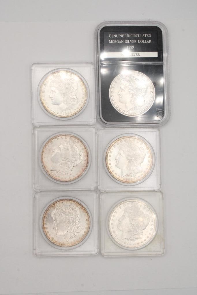 (6) U.S. Morgan Silver Dollars (1 of 9)
