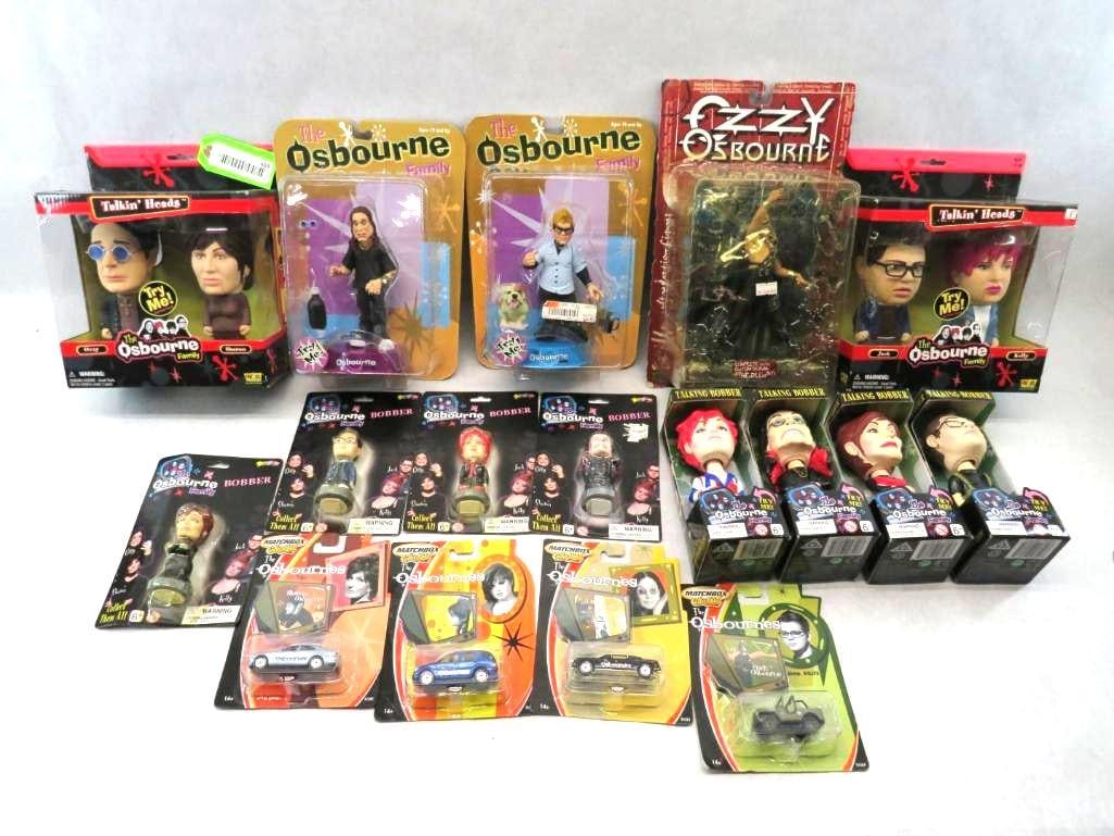 (19) NOS Osborne Family Toys: Ozzy, Sharon, Jack & Kelly