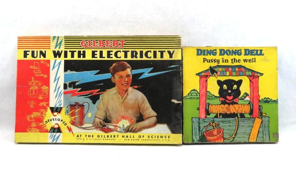 Gilbert Fun with Electricity Set & Ding Dong Dell Pussy in the Well Game (1 of 3)
