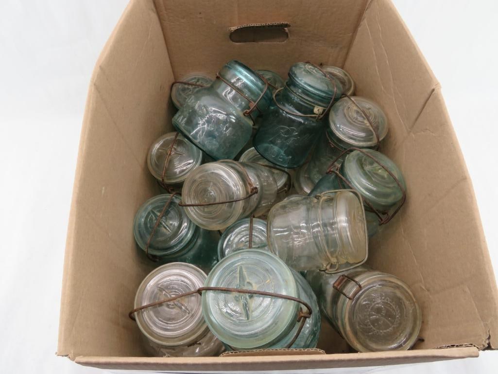 (20) Antique Canning Jars:  