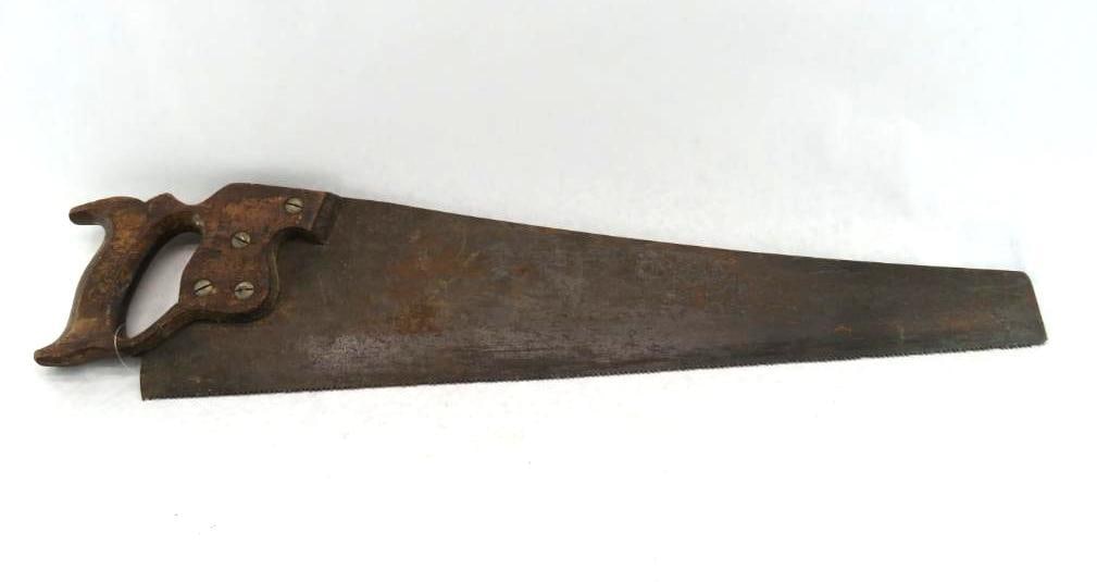 Clamp On Bench Vise & Hand Saw (1 of 5)