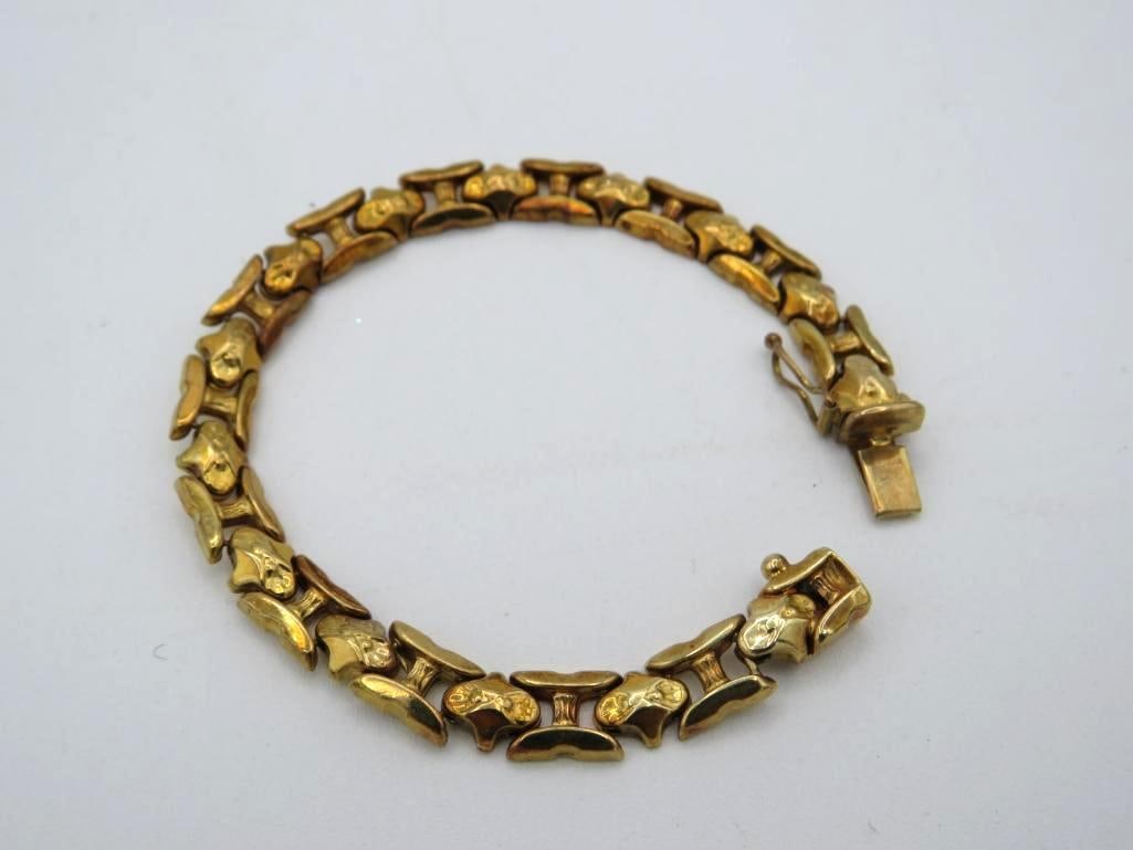 14K Yellow Gold Link Bracelet (1 of 17)