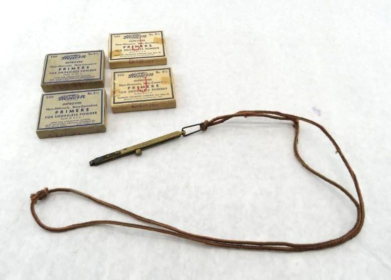 (395+/-) Western No 8 1/2 Primers: Includes Brass Straight Line Capper