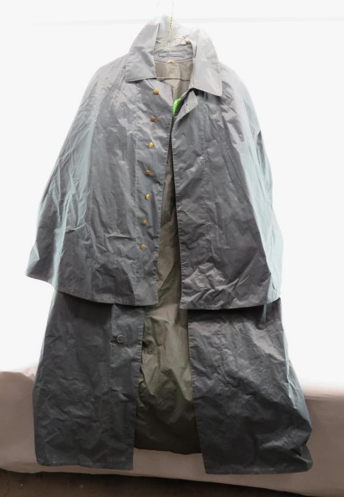 Rain Fair 52" Rain Coat w/South Carolina State Seal Buttons (1 of 8)