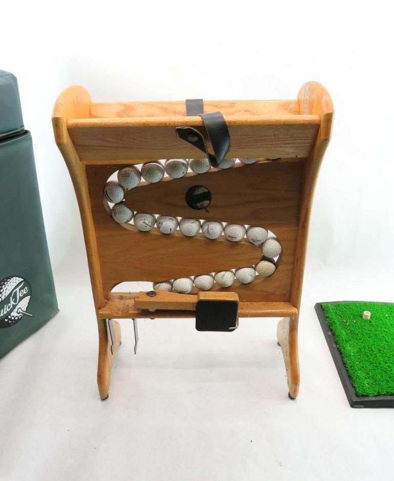 Quick Tee Golf Ball Dispenser Golfing System w/Travel Case (1 of 12)