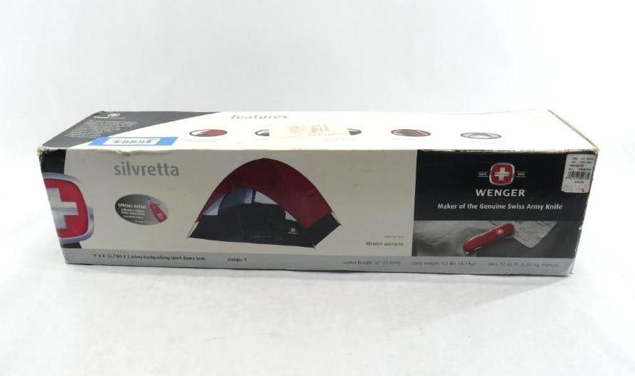 Wenger Silvretta 4 Person Sport Dome Tent: Appears New In Box; 9' x 8'