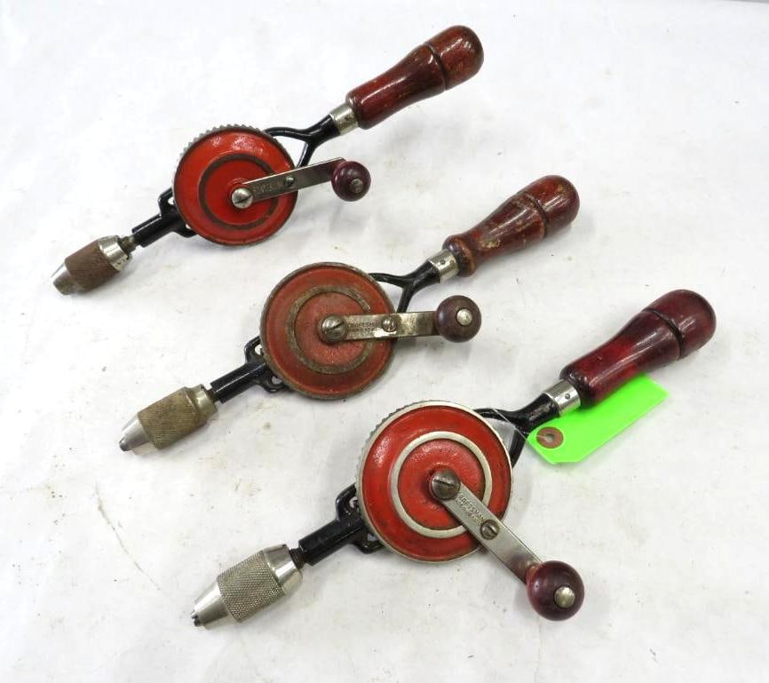 (3) Craftsman Egg Beater Hand Drills:  