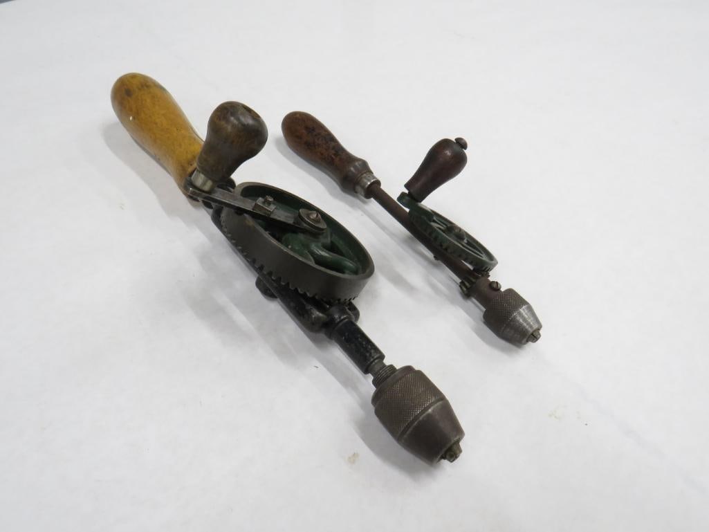 (2) Egg Beater Style Hand Drills:  