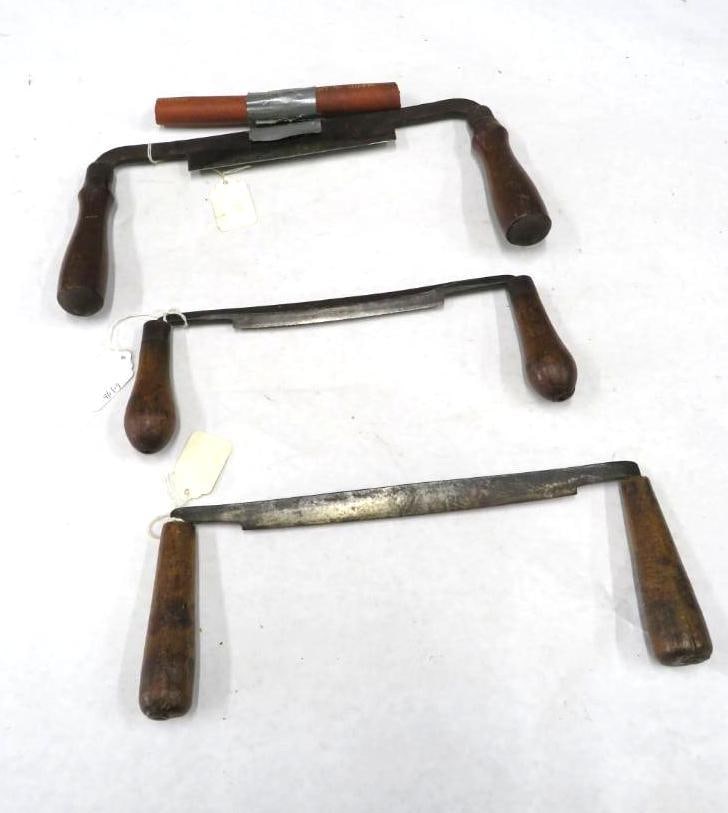 (3) Draw Shaves: blade sizes incl., 7 7/8", 5 1/2", 6"