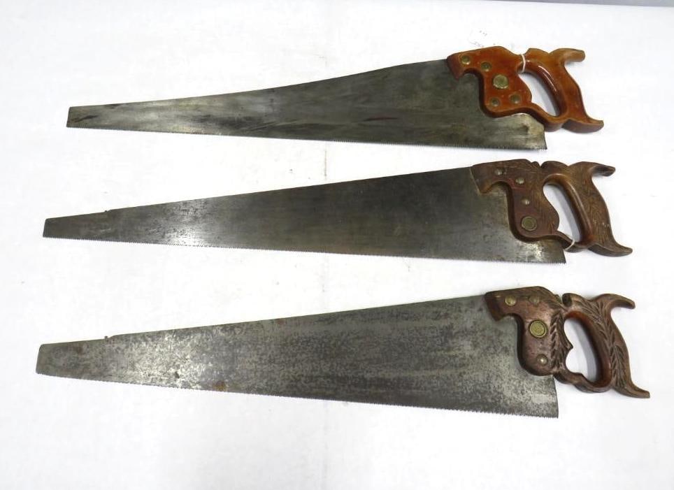 (3) Disston Crosscut Saws (1 of 9)