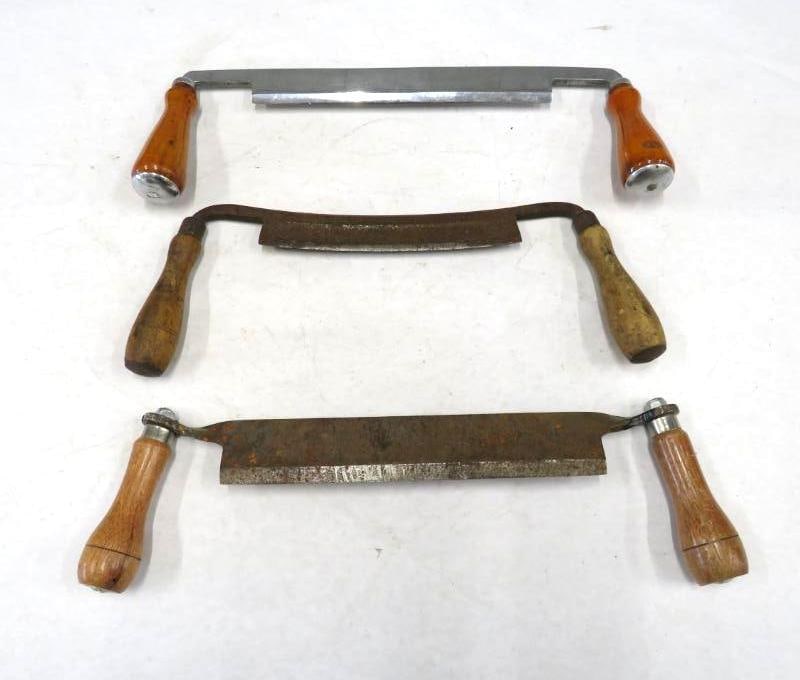 (3) Draw Shaves: blade sizes incl., 8 1/8", 10 1/4", 10"