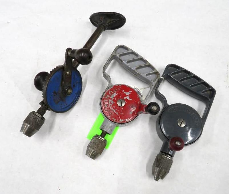 (3) Asst. Bit Brace Hand Drills (1 of 10)