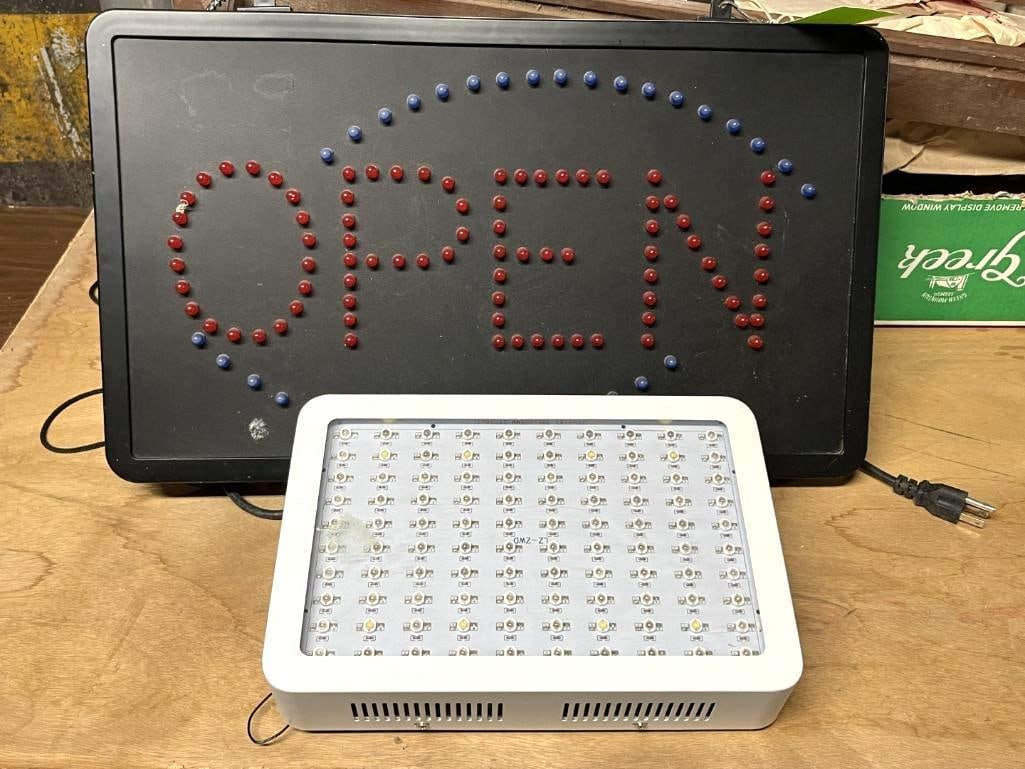 Dot-Matrix "Open" Sign & 600w UV Light (1 of 3)