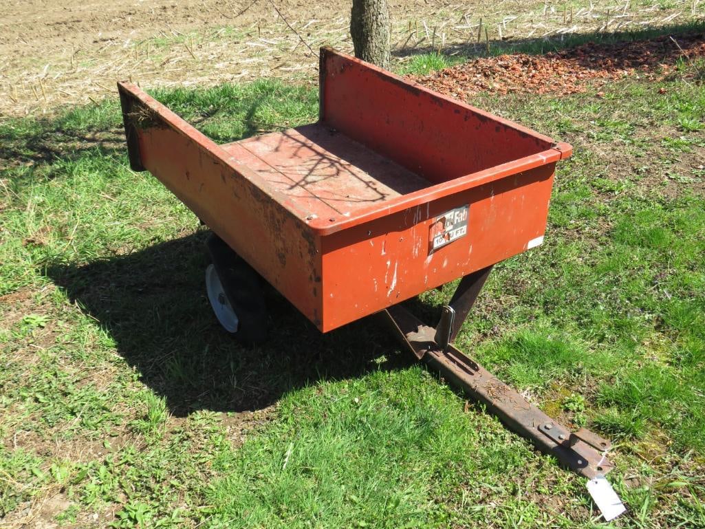 10 Cubic Ft Tow Behind Garden Cart (1 of 11)