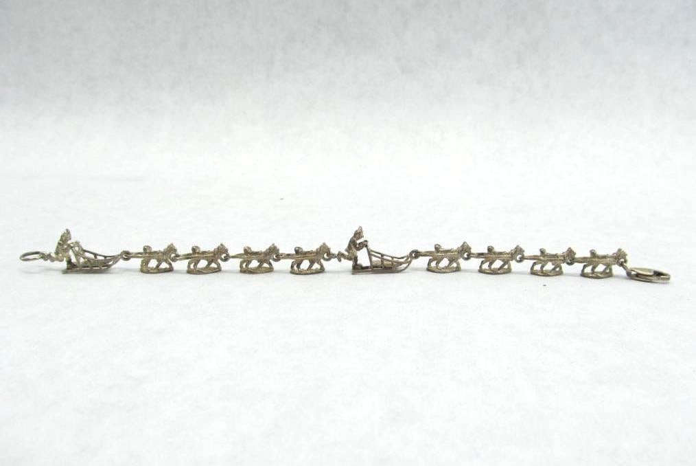 Sterling Silver Dog Team Bracelet (1 of 4)