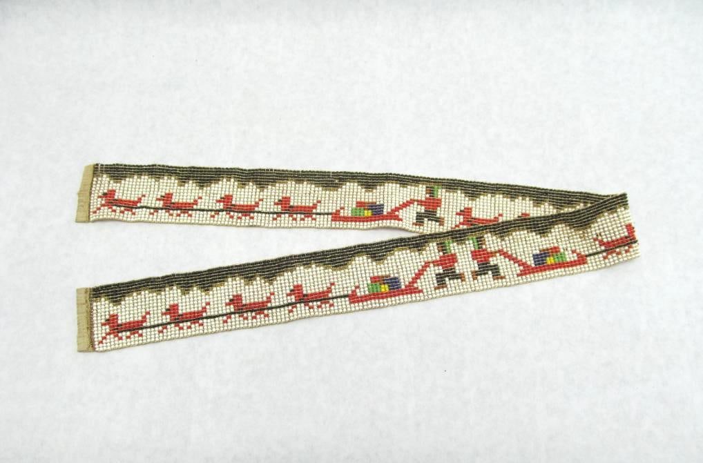 Beaded Dog Team Sash:  