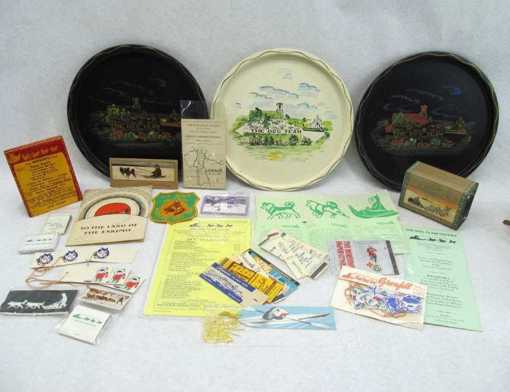 Dog Team Tavern & Grenfell Memorabilia:  