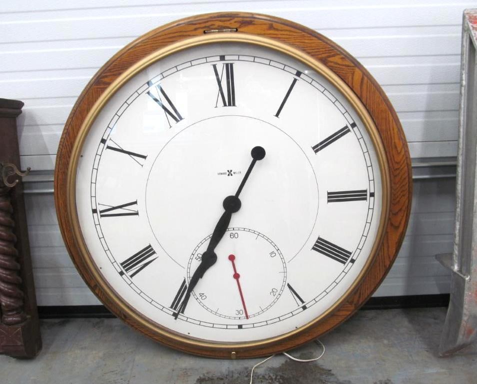42 Howard Miller Oak Case Wall Clock (1 of 5)