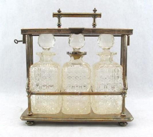 English Silverplate Tantalus (1 of 5)