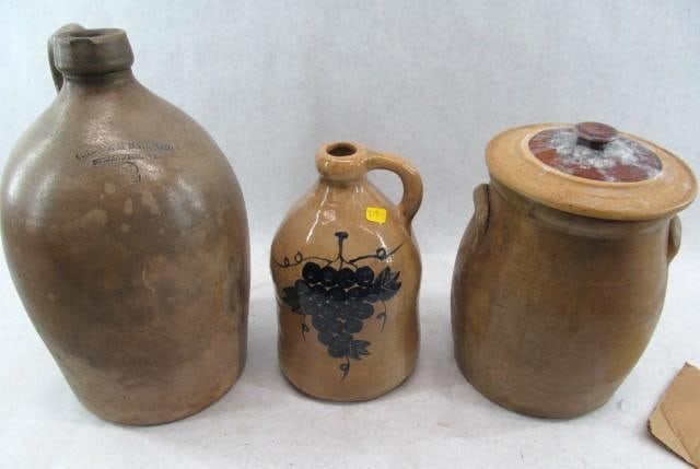 Ballard Jug & Plain Crock w/Lid: Plus more contemporary jug