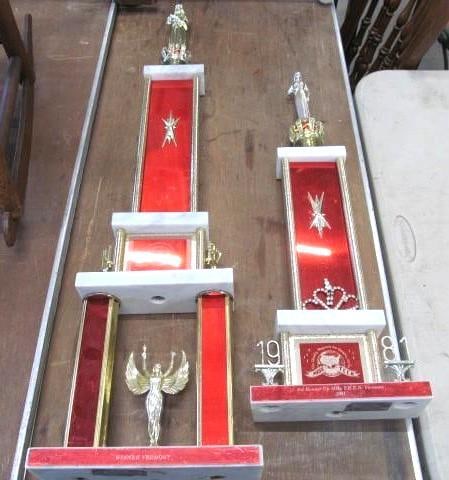 (2) 1981-2 Miss Teen Vermont Trophies:  