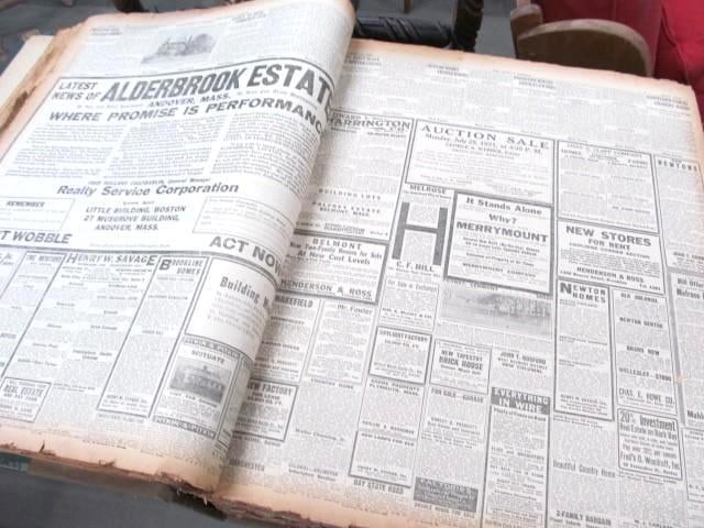 Bound Boston Herald July-August 1921: From Harvard Library