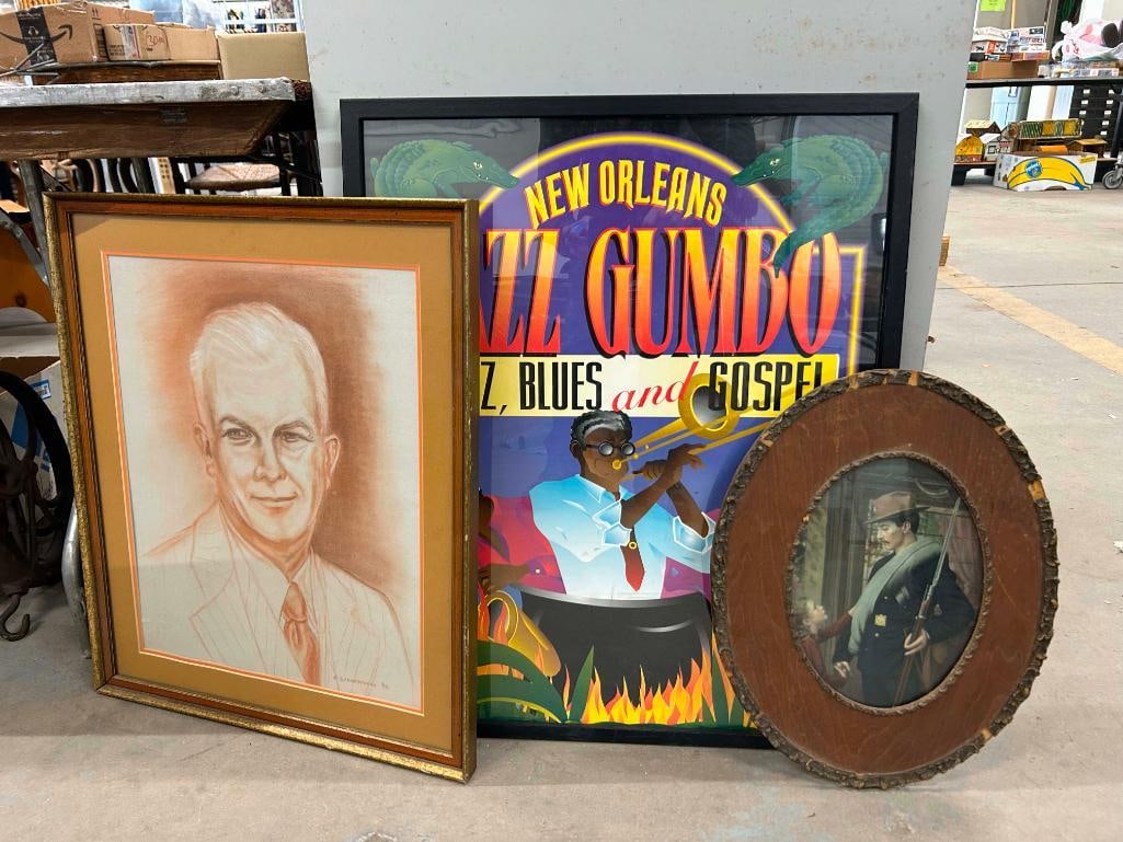 (3) Framed Items (1 of 4)