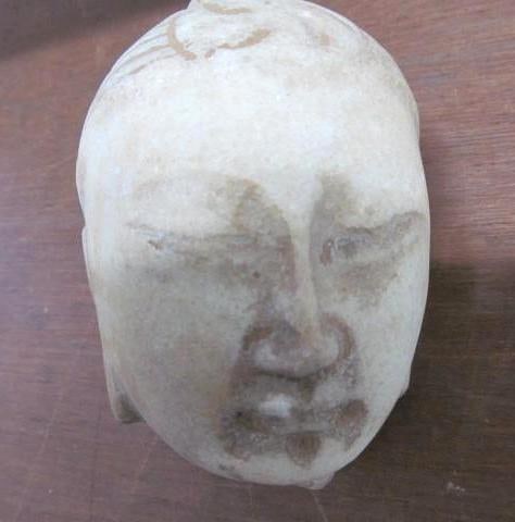 Carved Stone Buddha Head: 5