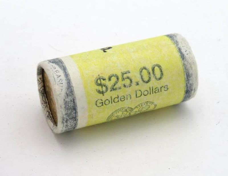 U.S. Mint Roll of 2000P Sacagawea Dollars (1 of 10)