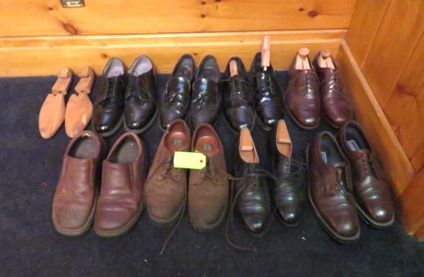 Asst. Dress & Casual Shoes: incl. Nunn Bush, Florsheim, and other, size is 10.5; Location: 2nd Floor Bedroom