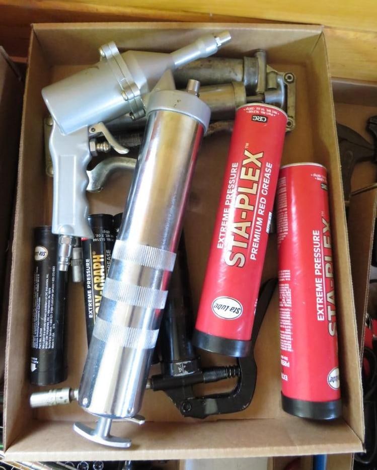 (3) Grease Guns: Location: Garage