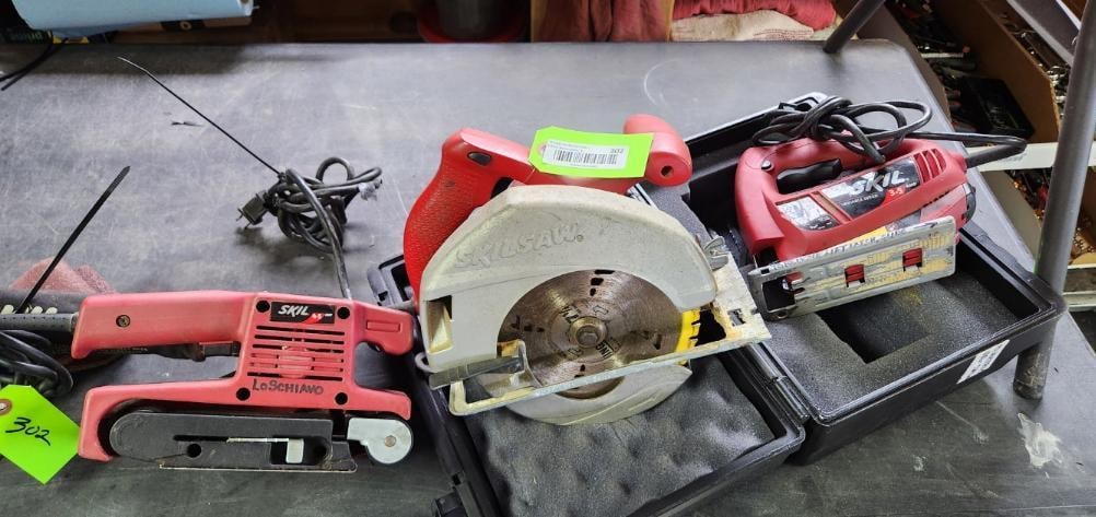 Skilsaw 7 1/4" Circular Saw, Belt Sander & Jig Saw (1 of 7)