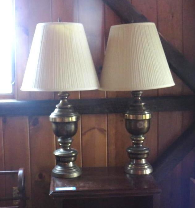 Pair of Metal Base Lamps (1 of 4)