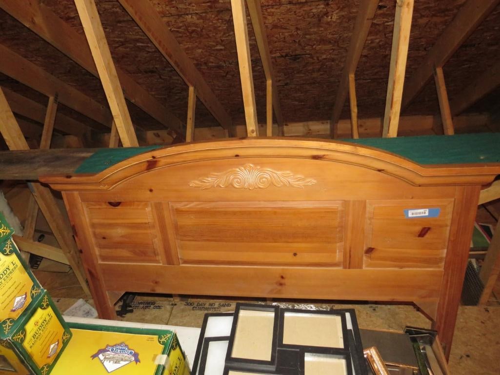 Solid Pine Headboard, Footboard & Bed Rails (1 of 3)