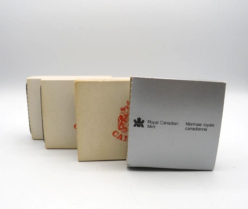 (4) Canada Silver Dollar Coins (1 of 4)