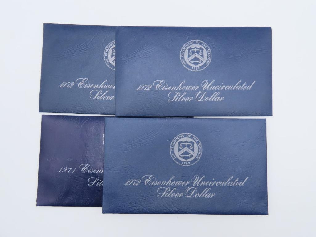 (4) U.S. Eisenhower Unc. Silver Dollars (1 of 17)