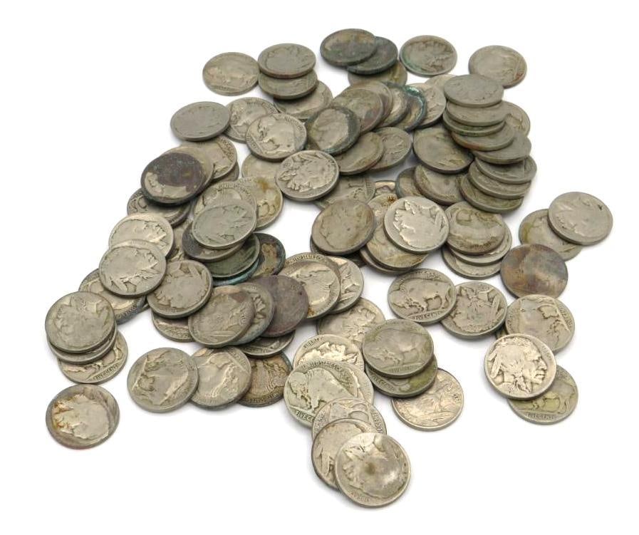 (100) U.S. Buffalo Nickels (1 of 5)