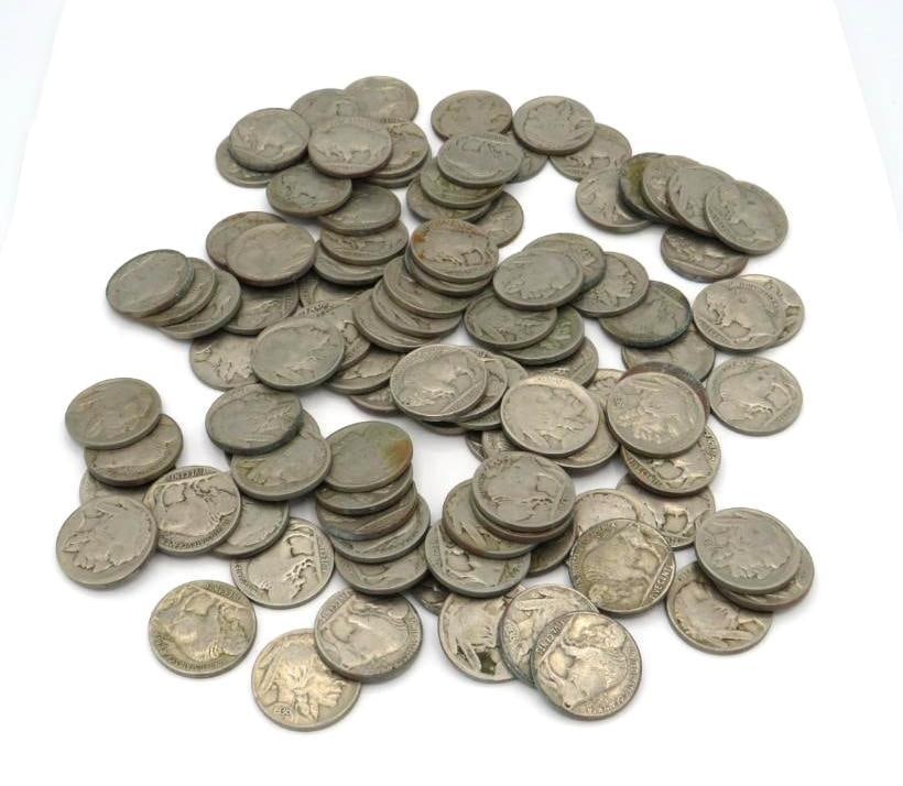(100) U.S. Buffalo Nickels (1 of 5)