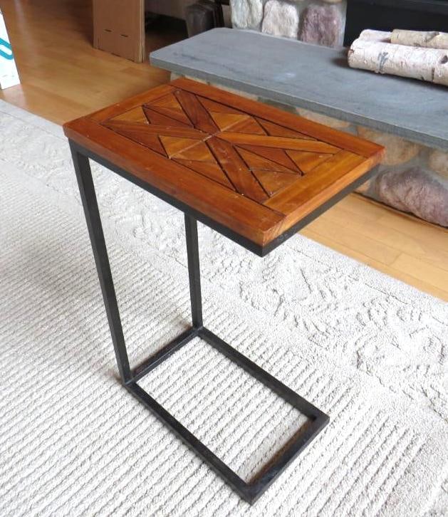 Mid Century Modern Style Tray Stand: 16"x10"x27", Location: middle room