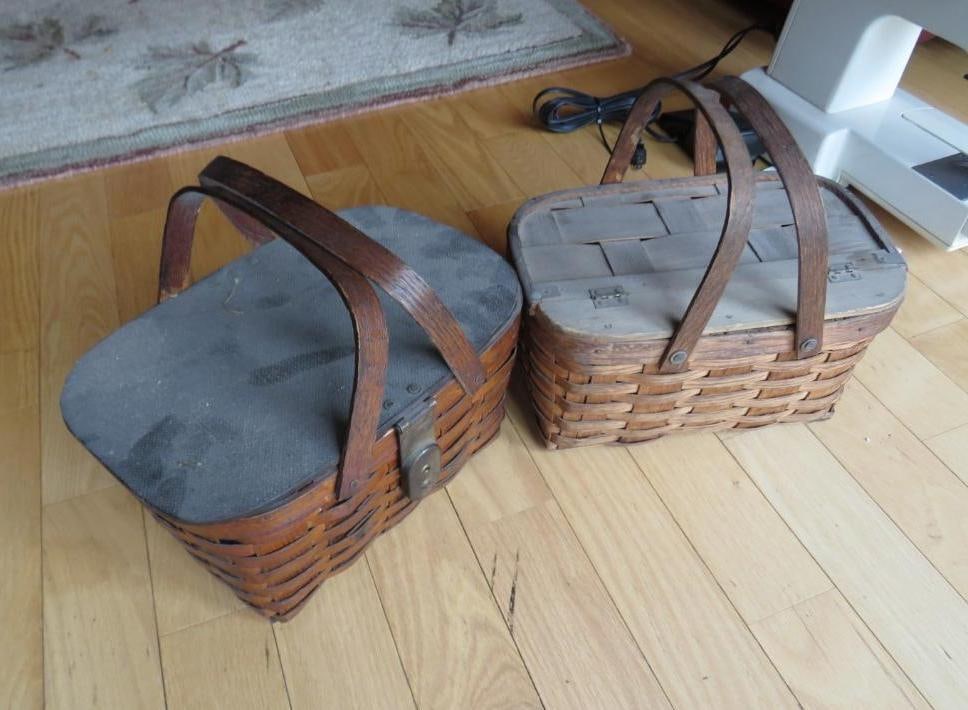 Splint Basket: Location: living room