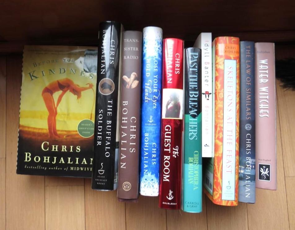 (11) Chris Bohjalian Autographed Novels: some personalized, Location: living room