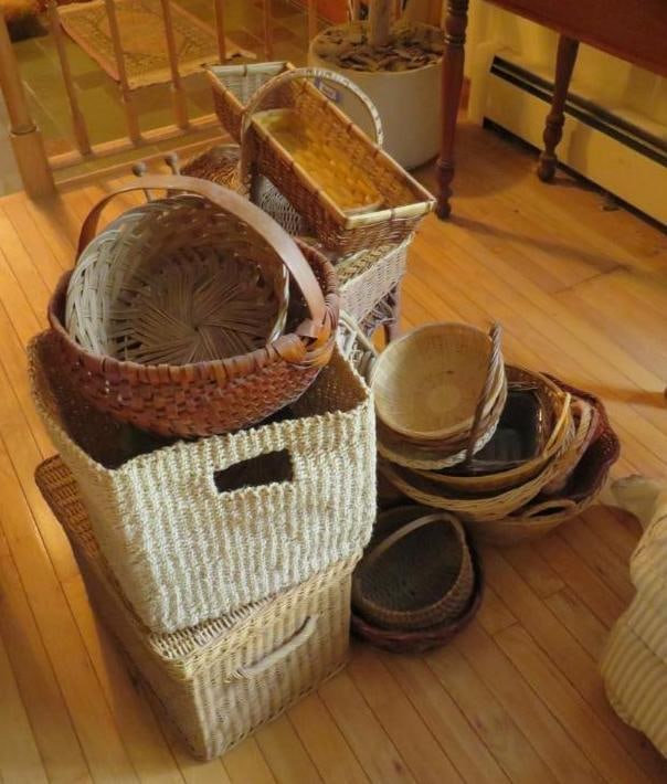 Asst. of Wood Weaved Baskets & Others (1 of 11)