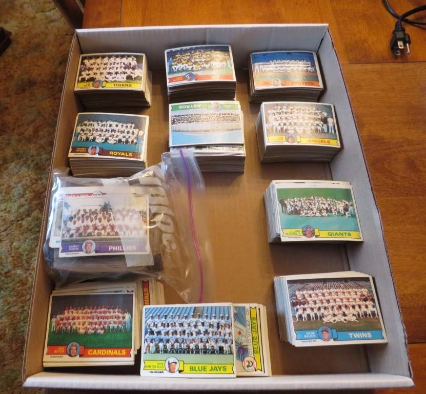 Asst. Mix of Baseball Cards: incl. '79 Topps Tigers, '79 Topps Royles, '79 Topps A's, '79 Topps Yankees, '79 Topps Angels, '79 Topps Giants, '79 Topps Astros, '79 Topps Twins, '79 Topps Cardinals, '79 Topps Bluejays