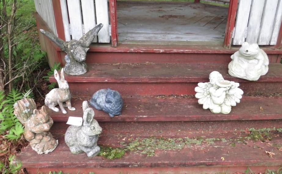 (7) Concrete & Metal Statues (1 of 9)