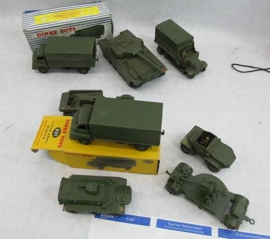 (8) Vintage Dinky Toys Military Vehicles (1 of 3)