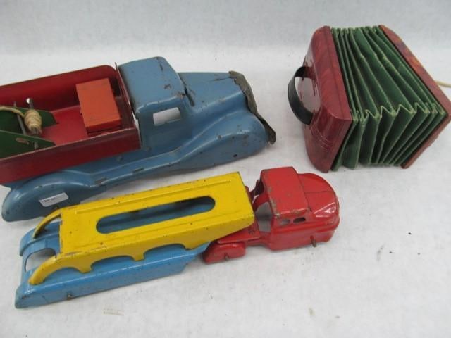 (3) Vintage Trucks & Accordion: (3) Vintage Trucks & Accordion