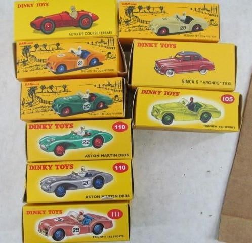 (9) Dinky Toy Remake Race Cars (1 of 2)